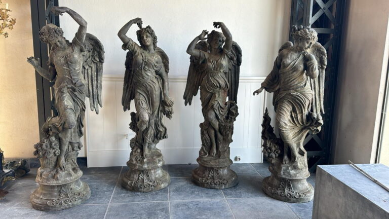 Set of Four Angel Statues