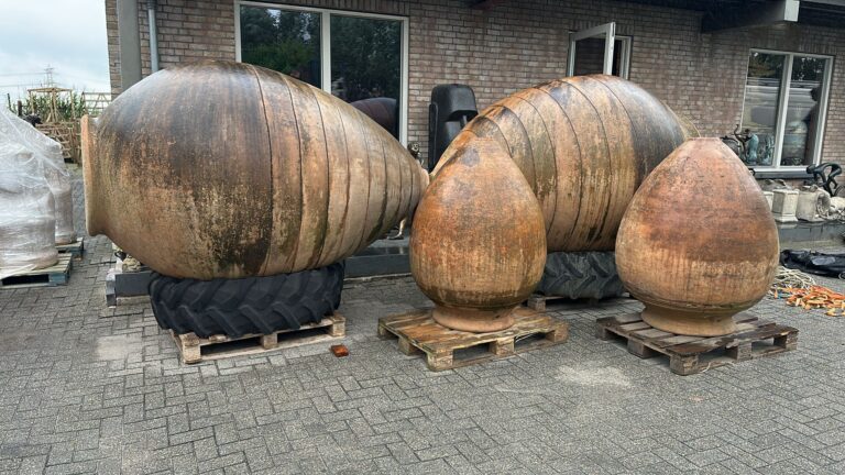 Set of Monumental Garden Egg Sculptures