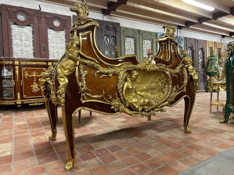 Monumental Gilt State Bed